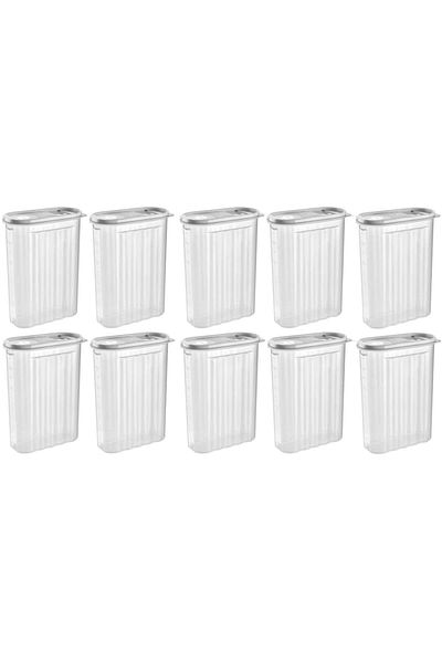 Tuffex Set 10 recipiente pentru depozitarea alimentelor cu capac colorat 2,5L - TP381/10