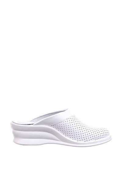 Tellus Leather medical clogs “Tellus” 50-08/06, White