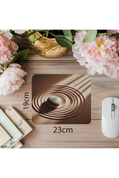 Luluyen Zen Mousepad Shaded by Light - 19X23 cm 2 mm Rectangle Imported Printed Mouse Pad
