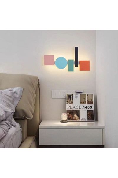 OEM LED wall lamp 68CM 48W, geometric shapes, cold/warm/neutral light