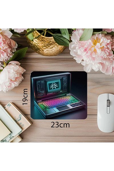 Luluyen Mouse Pad pentru computer vechi cu cursor intermitent - 19x23 cm 2 mm dreptunghiular Mouse Pad imprimat importat