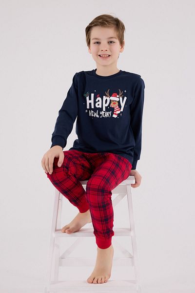 Rolypoly Boy's Navy Blue Pajama Set
