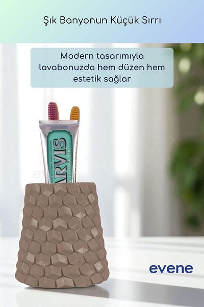 Evene Θήκη οδοντόβουρτσας Βάση οδοντόβουρτσας Βάση οδοντόβουρτσας Dark Mink Color Model 84
