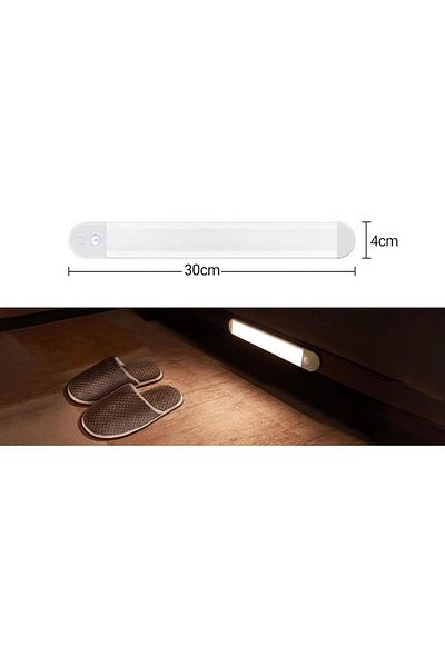Generic Rechargeable Motion Sensor Cabinet Light with Magnetic Base - 3 Lighting Mode (30CM)