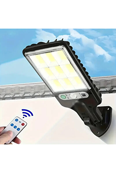sgeteknoloji 108 COB LED KUMANDALI GÜNEŞ ENERJİLİ HAREKET SENSÖRLÜ BAHÇE GARA...