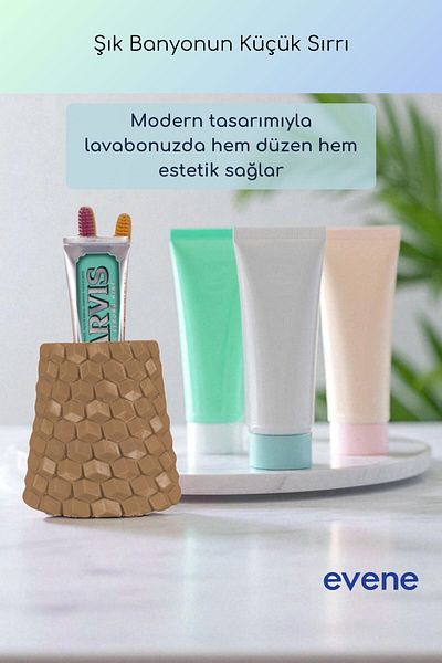 Evene Θήκη οδοντόβουρτσας Βάση οδοντόβουρτσας Βάση οδοντόβουρτσας Milk Coffee Color Model 84