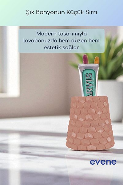 Evene Θήκη οδοντόβουρτσας Βάση οδοντόβουρτσας Βάση οδοντόβουρτσας Salmon Color Model 84