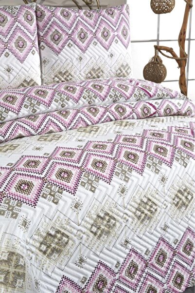 Çeyiz Diyarı Ultrasonik Kapitoneli Ferda Çift Kişilik Yatak Örtüsü