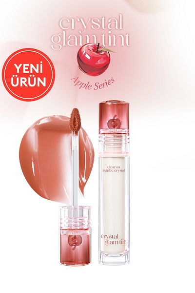 CLIO Intense Shimmer Tint Without Sticky Feeling Crystal Glam Tint (20 Vanilla Apple) Appleseries