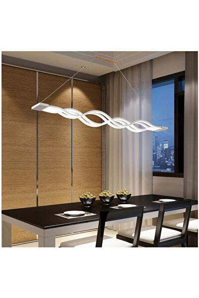 OEM Lustra LED moderna, culoare alb, 152W, dimabila, lumina rece/calda/neutra, inaltime reglabila