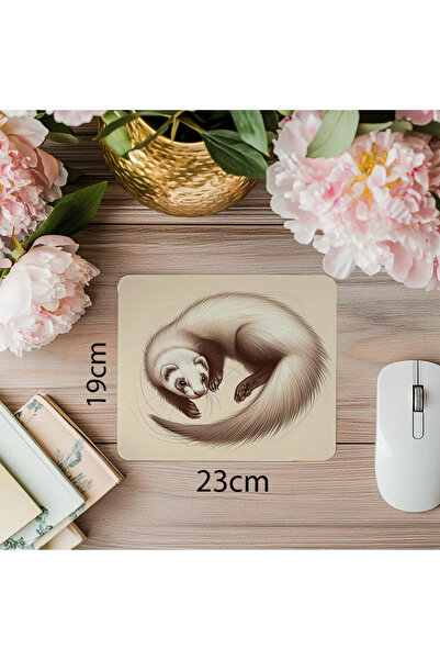 Luluyen لوحة ماوس مخصصة لعشاق الحيوانات مع رسم الفرخ - 19 × 23 سم 2 مم مستطيلة مطبوعة مستوردة