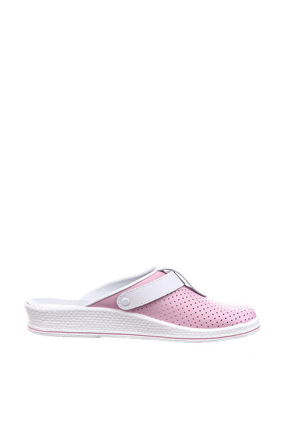 Tellus Leather medical clogs “Tellus” 74-08/04/01, Pink-White