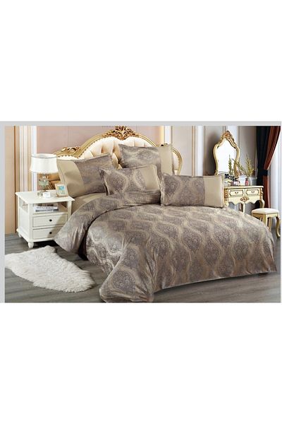 Inovius Velvet Bed Linen, Double Bed Size, 2 Persons, 6 Pieces - EAT233