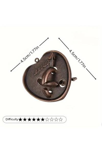 Hanayama metal puzzle kalp puzzle