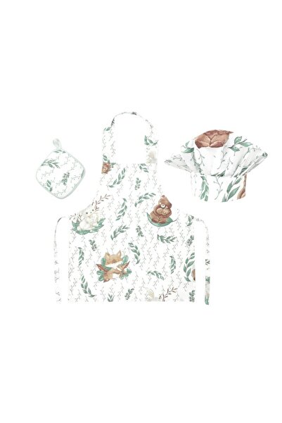 MimiNu Μικρό Σετ Σεφ, MimiNu, Με ποδιά, καπέλο και αξεσουάρ για ζεστά πιάτα