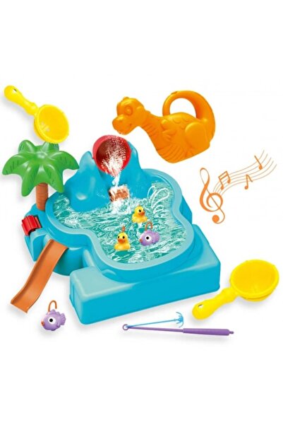 woopie Jucarie pentru copii Masa 2 in 1, WOOPIE, Joc de pescuit 6 piese, Alba...