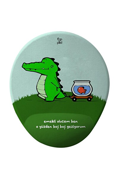 Flipped Emekli Olucam Bilek Destekli Mousepad