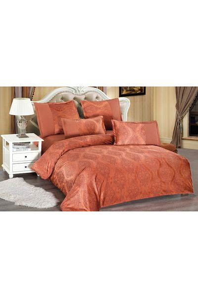 Inovius Velvet Bed Linen, Double Bed Size, 2 Persons, 6 Pieces - EAT237