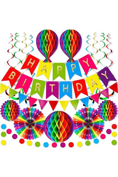 Itsy Bitsy Party Co birthday set, paper, multicolor, 18 pieces
