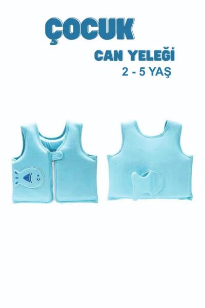 buradanaldım 2-5 Yaş Arası Mavi Kuyruklu Sünger Yüzme Can Yeleği, Çocuklar Iç...