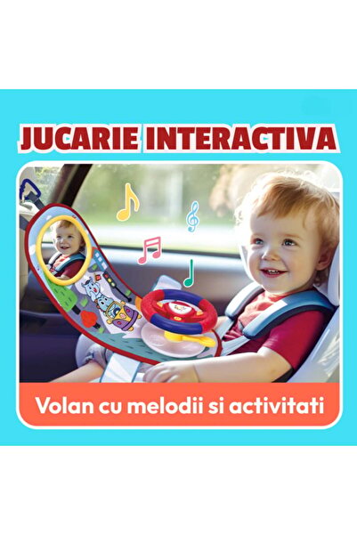 RCB Interactive Toy, Steering Wheel with Sounds and Multiple Activities for C...