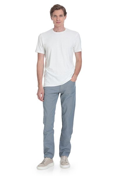 Hatemoğlu White Regular Fit Crew Neck T-Shirt