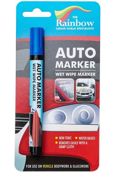 Chalk Rainbow Limited car marker, blue, 1.5 cm tip