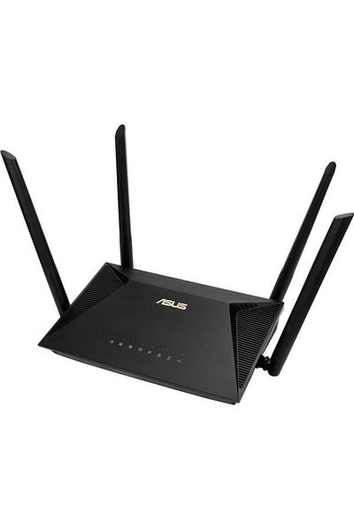 ASUS Router wireless pentru gaming RT-AX53U, AX1800, WiFi 6, OFDMA, MU-MIMO, AiProtection, Control parental