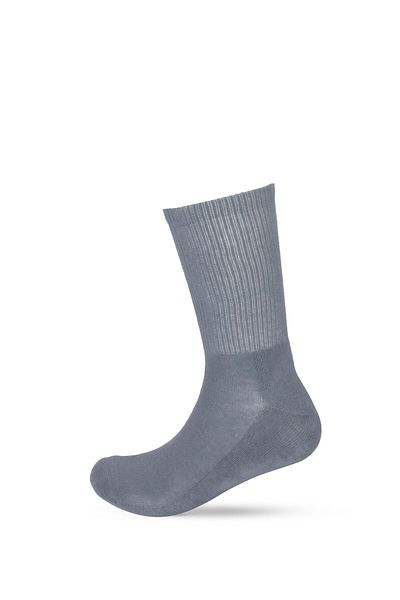Katia&Bony Men's Towel Sole Short Socks Basic Socket Socks Gray Melange