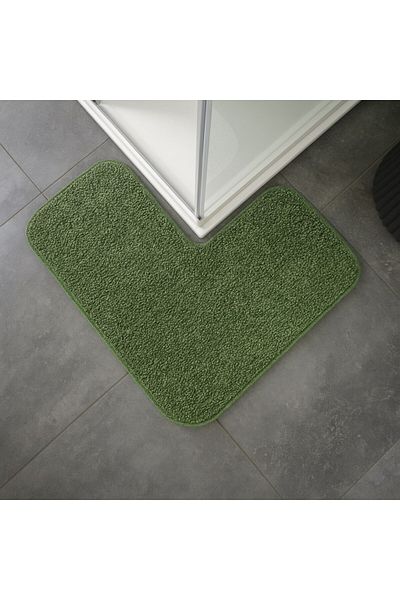 EUROBANO Shaggy Corner Shower Bath Mat