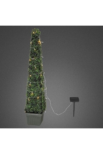 PROCART Instalație decorativă 120 LED-uri, încărcare solară, lumină albă caldă, 20 m