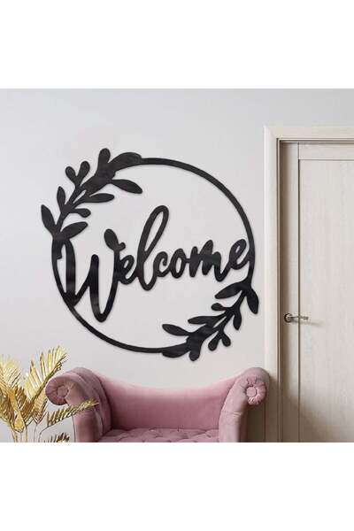 Marktna Black acrylic plaque with a phrase design