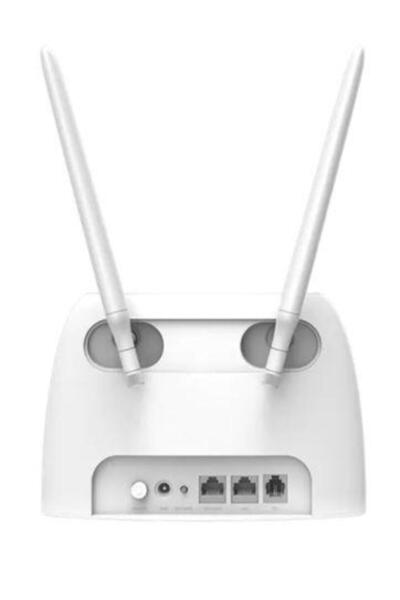 Tenda Router Wireless 4G06, 300 Mbps, 4G VoLTE, 2 External Antennas (White)