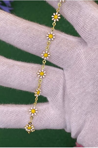 Gold Color Daisy Model Gold Plated Bracelet 18 CM