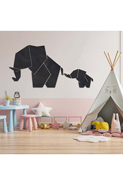 Marktna لوحة اكريلك اسود مودرن بنقشة فيل