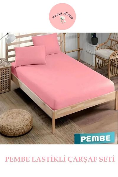 Erays Home Single Plain Pollycotton Elastic Sheet Single Sheet 100x200 Economic Sheet