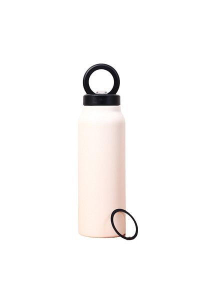 OEM Termos cu magnet, inel MagSafe, 800 ml, izolație dublă, fitness, drumeții, cremă