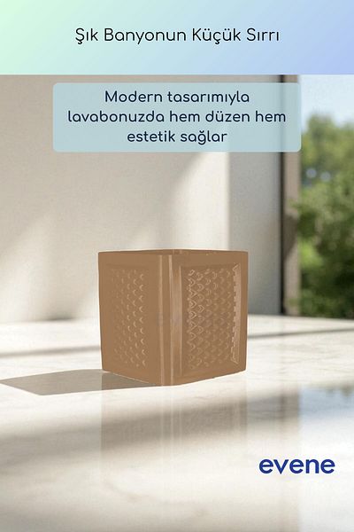 Evene Θήκη οδοντόβουρτσας Θήκη οδοντόβουρτσας Βάση οδοντόβουρτσας Θήκη οδοντόβουρτσας Milk Coffee Color Model 86
