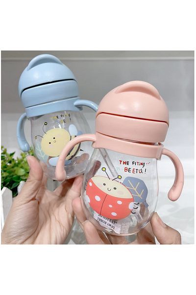 Bisbell Kids Water Bottle With Straw 350 Ml, Non-Toxic BPA Free, Fast Flow ,Kids Sippy Cup,BB2617