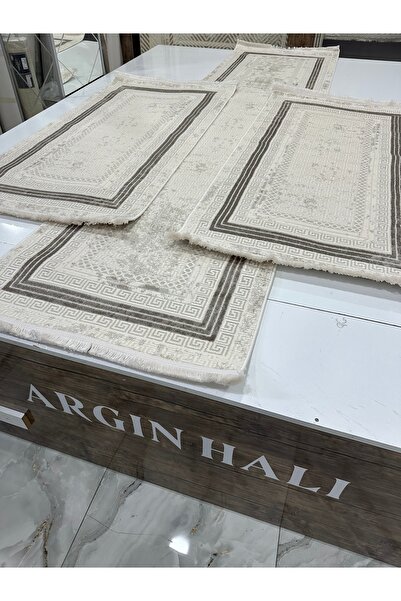 Duru Akrilik Yatak Odası 3'lü Halısı Kahve Renk