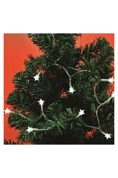 Home Instalație cu 10 LED-uri în formă de stea, 90 cm, lumină albă rece,