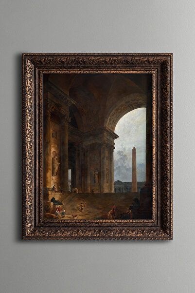 epiqart Dikilitaş - Vintage Desenli Çerçeve