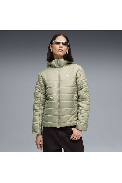 Puma Dámska prešívaná bunda Essentials s kapucňou