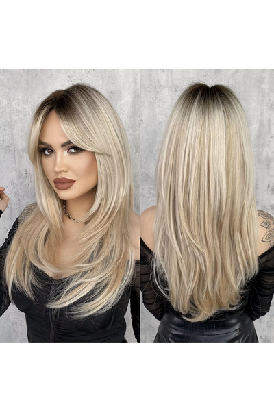 8 Kadına Dair Herşey TR'de TEK VİP16 Serisi Ombreli Kat Kesimli Peruk