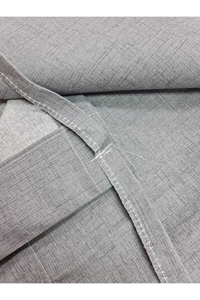 DEVRİM OLİVYA TEKSTİL Lüks 1.Sınıf Kornişli Antrasit Balkon Perdesi En X Yükseklik Ölçülerle