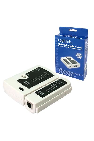 LogiLink Tester cablu WZ 0010, RJ11 / RJ12 / RJ45