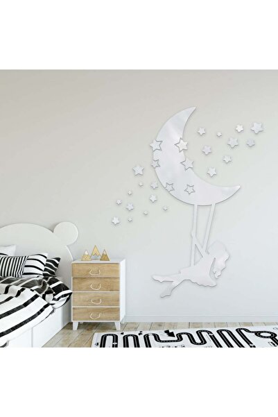 Marktna لوحة اكريلك فضي مودرن بنقشة فتاة