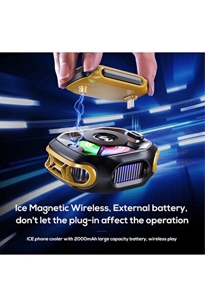 m.tk moveteck Memo Cx12 E Sporcu -15 Derece Powerbanklı Kablo Destekli Magsafe Rgb Telefon Soğutucu Fan Tablet Fan
