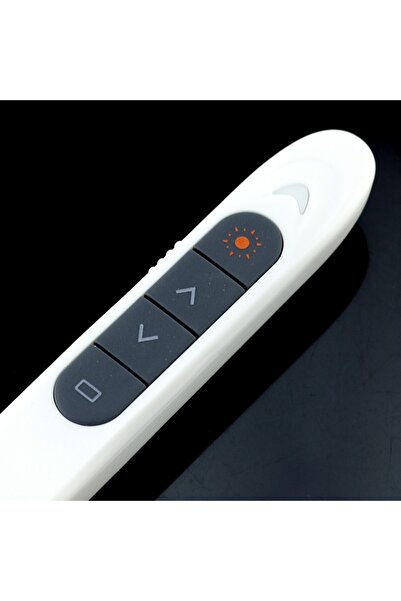 PROCART Prezentator laser wireless, indicator roșu, receptor USB, 200 m, Android iOS Windows, alb