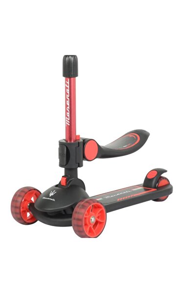 Factual Toys Maserati Official Licensed 3 Wheels Kids Ride On Kick scooter With Seat Learn To Handle Steering